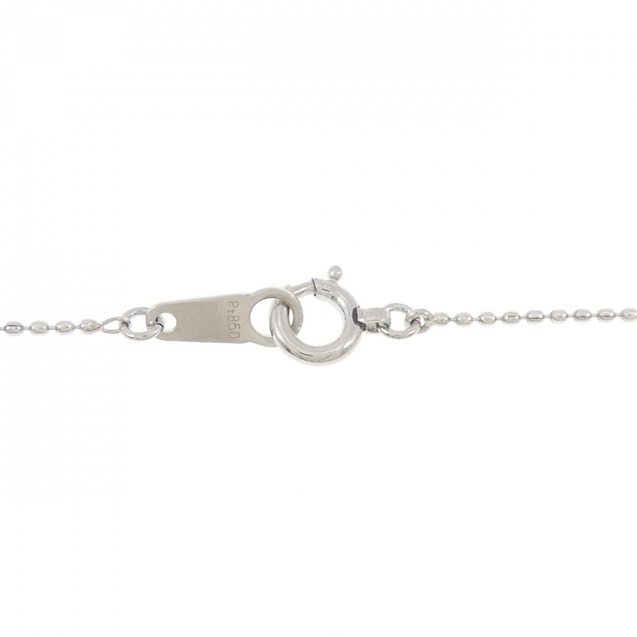 PT900/PT850 ソリティア ダイヤモンド ネックレス 0.10CT