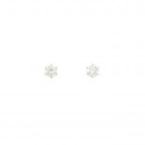 【リメイク】K18YG/ST ダイヤモンド ピアス 0.312CT 0.317CT H VS1-2 VG-GOOD