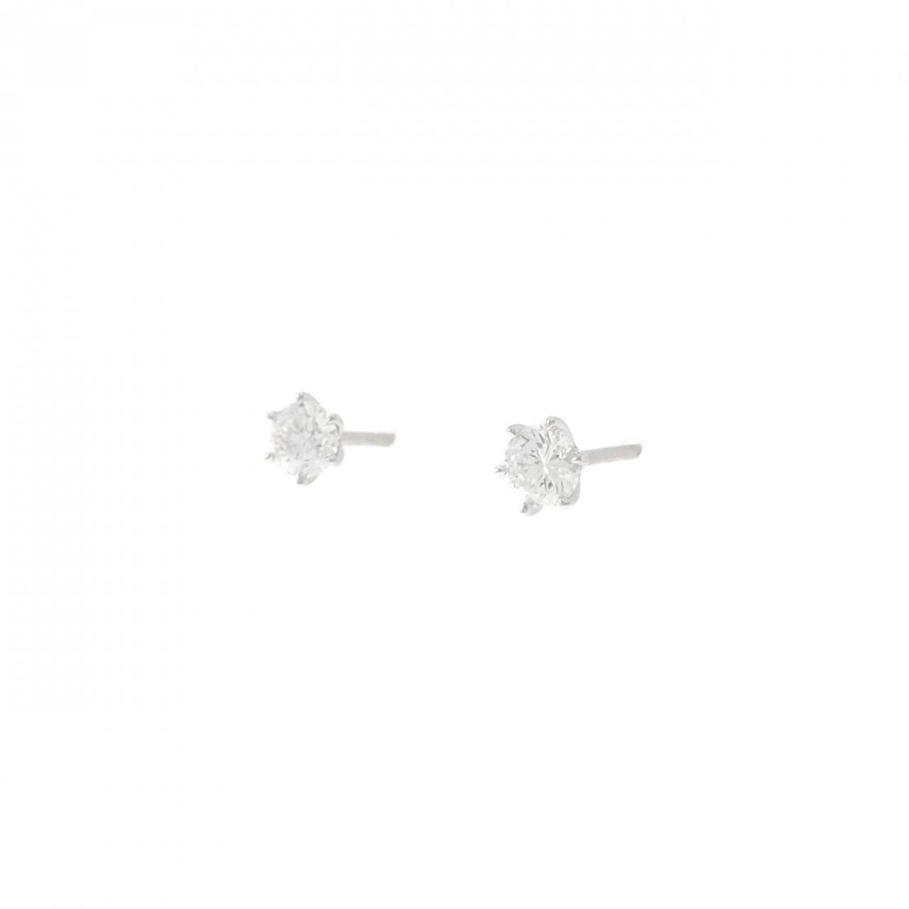 【リメイク】PT900/ST ダイヤモンド ピアス 0.216CT 0.224CT D-E VVS2 EX-VG