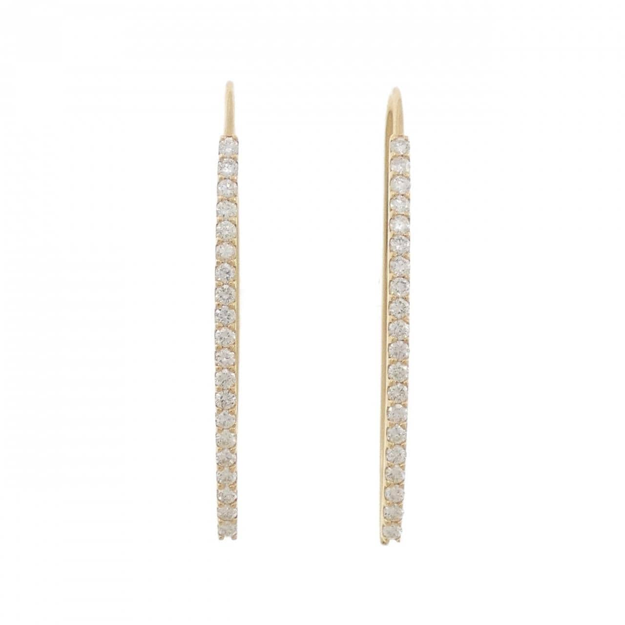 【リメイク】K18YG ダイヤモンド ピアス 0.50CT