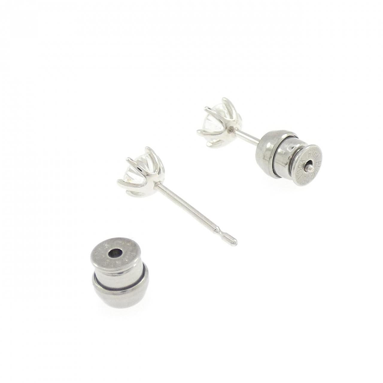 【リメイク】PT900/ST ダイヤモンド ピアス 0.301CT 0.326CT E SI1 VG-GOOD