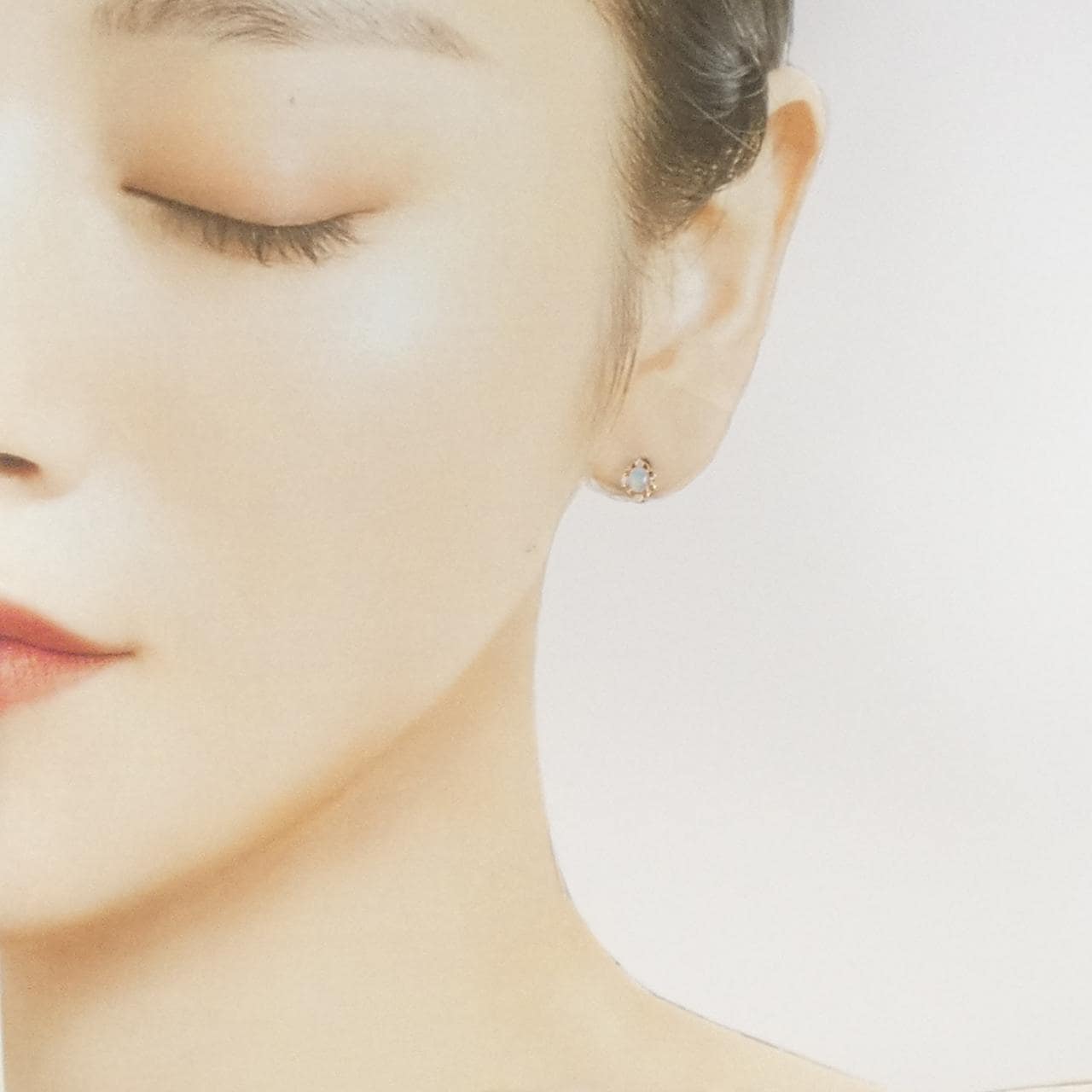 K18PG オパール ピアス