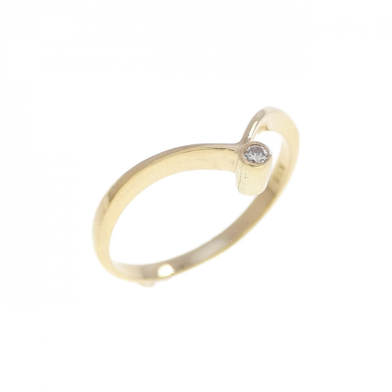 K18YG ダイヤモンド ピンキーリング