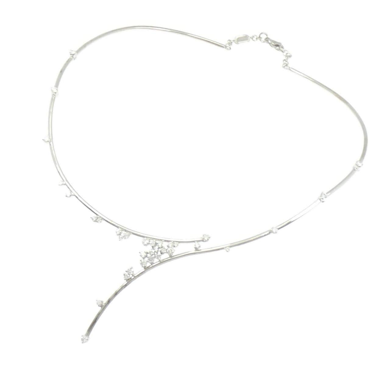 750WG ダイヤモンド ネックレス 1.67CT