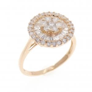 K18PG ダイヤモンド リング 0.70CT