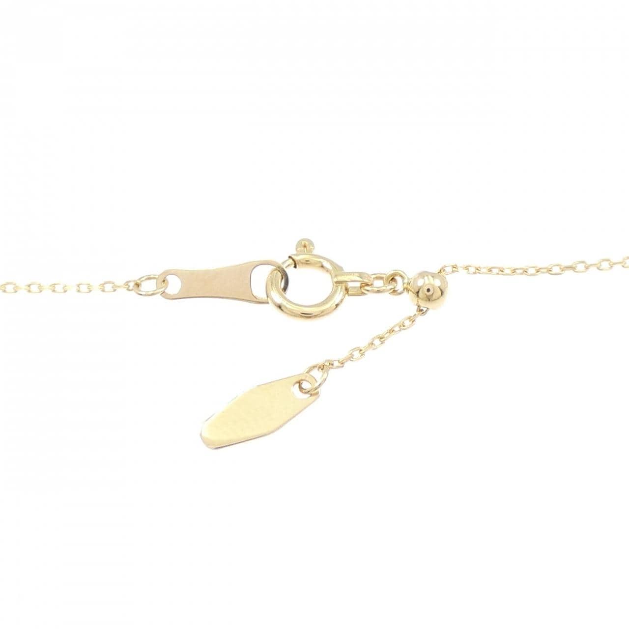 K18YG ムーン ダイヤモンド ネックレス 0.33CT