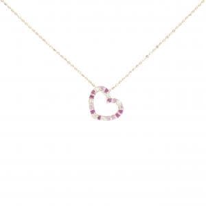 セイレーン　アズーロ ハート サファイヤ ネックレス 0.13CT