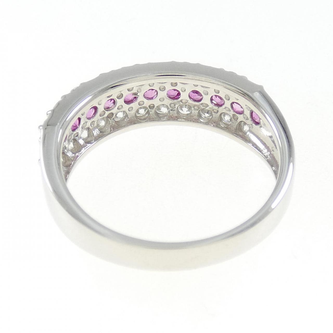 PT パヴェ ルビー リング 0.38CT