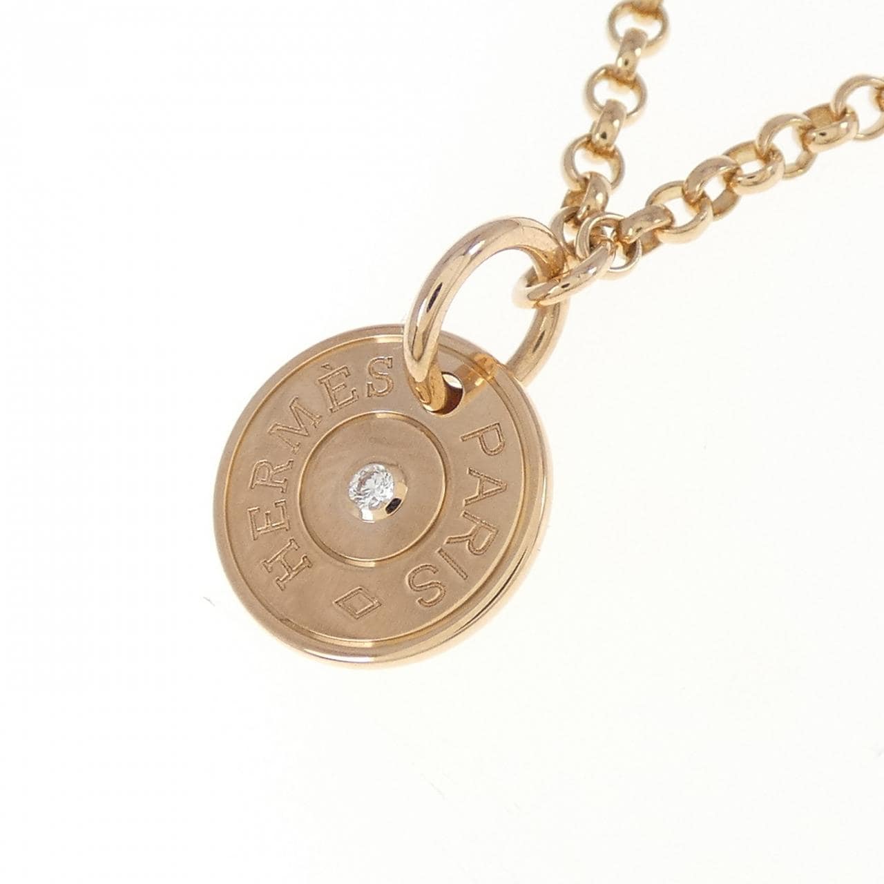 HERMES exlibris necklace