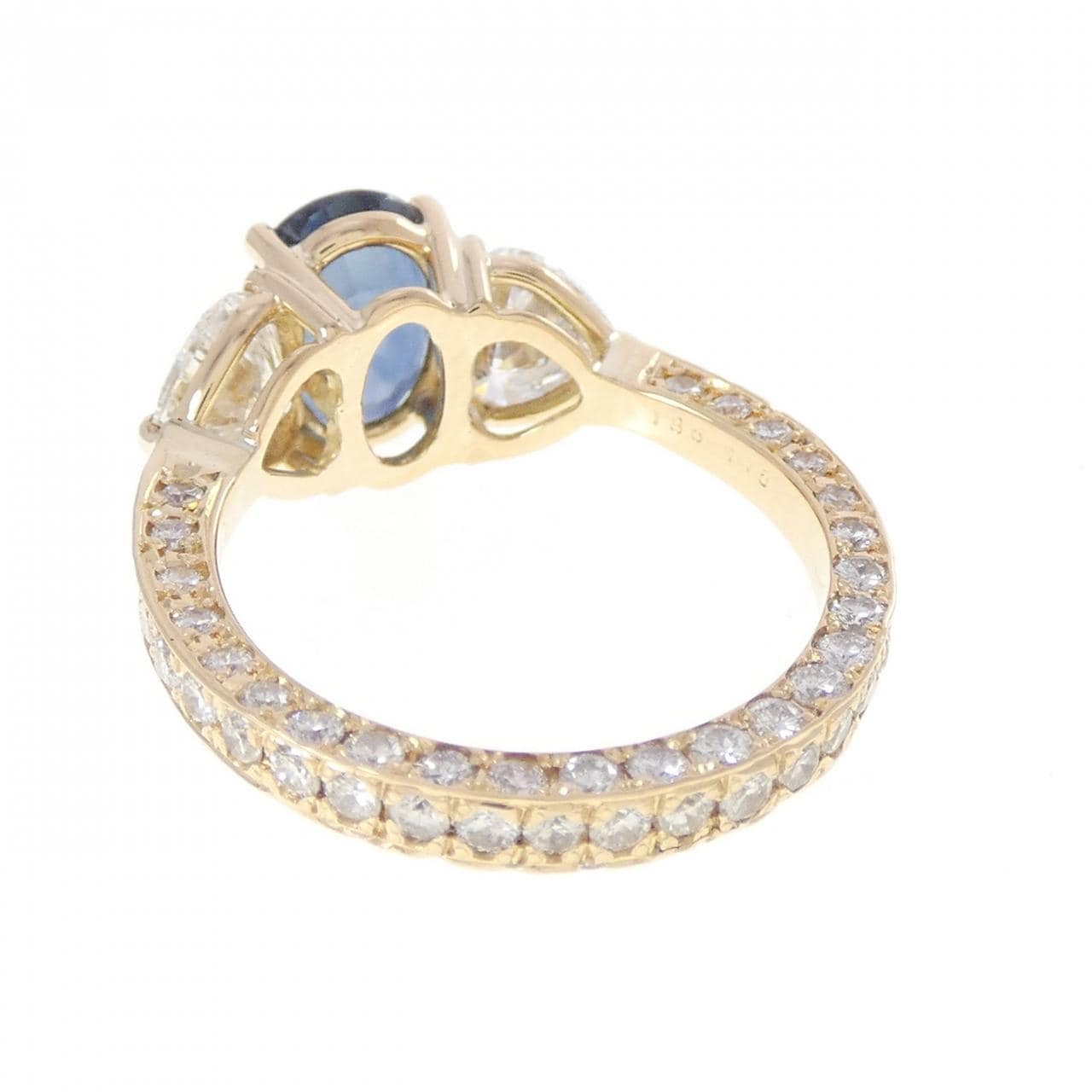 K18YG サファイヤ リング 1.035CT