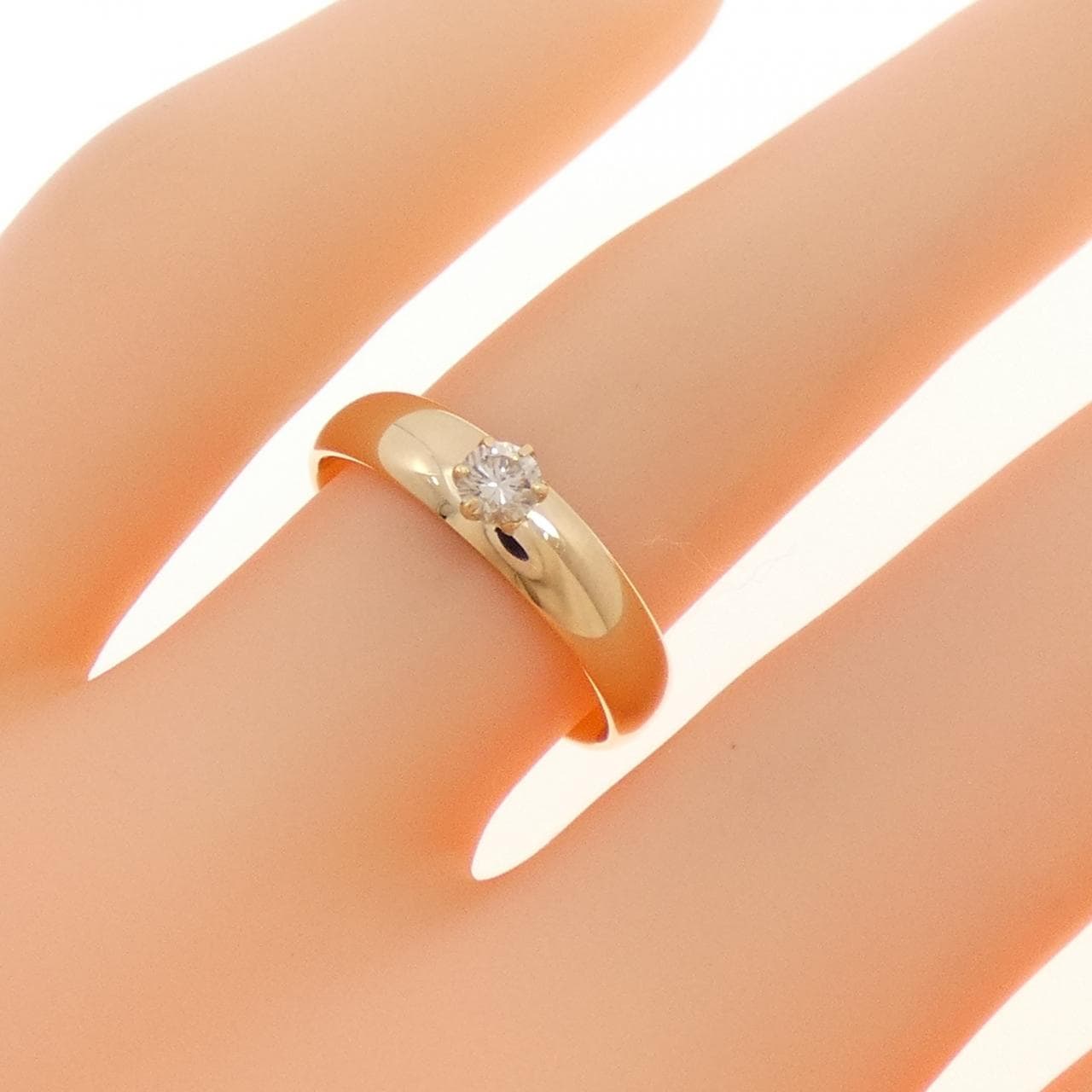 K18YG ダイヤモンド リング 0.12CT