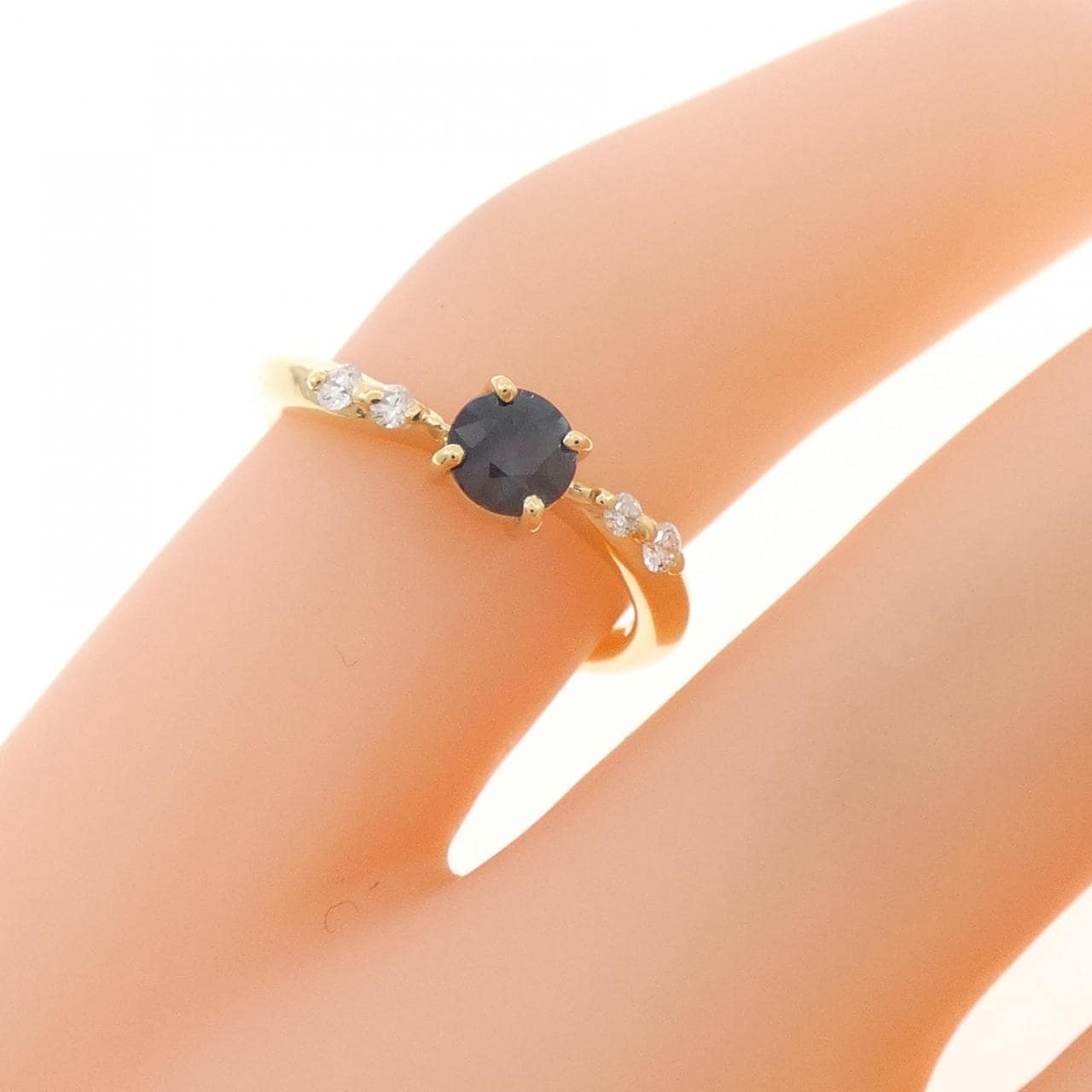 K18YG サファイヤ リング 0.292CT