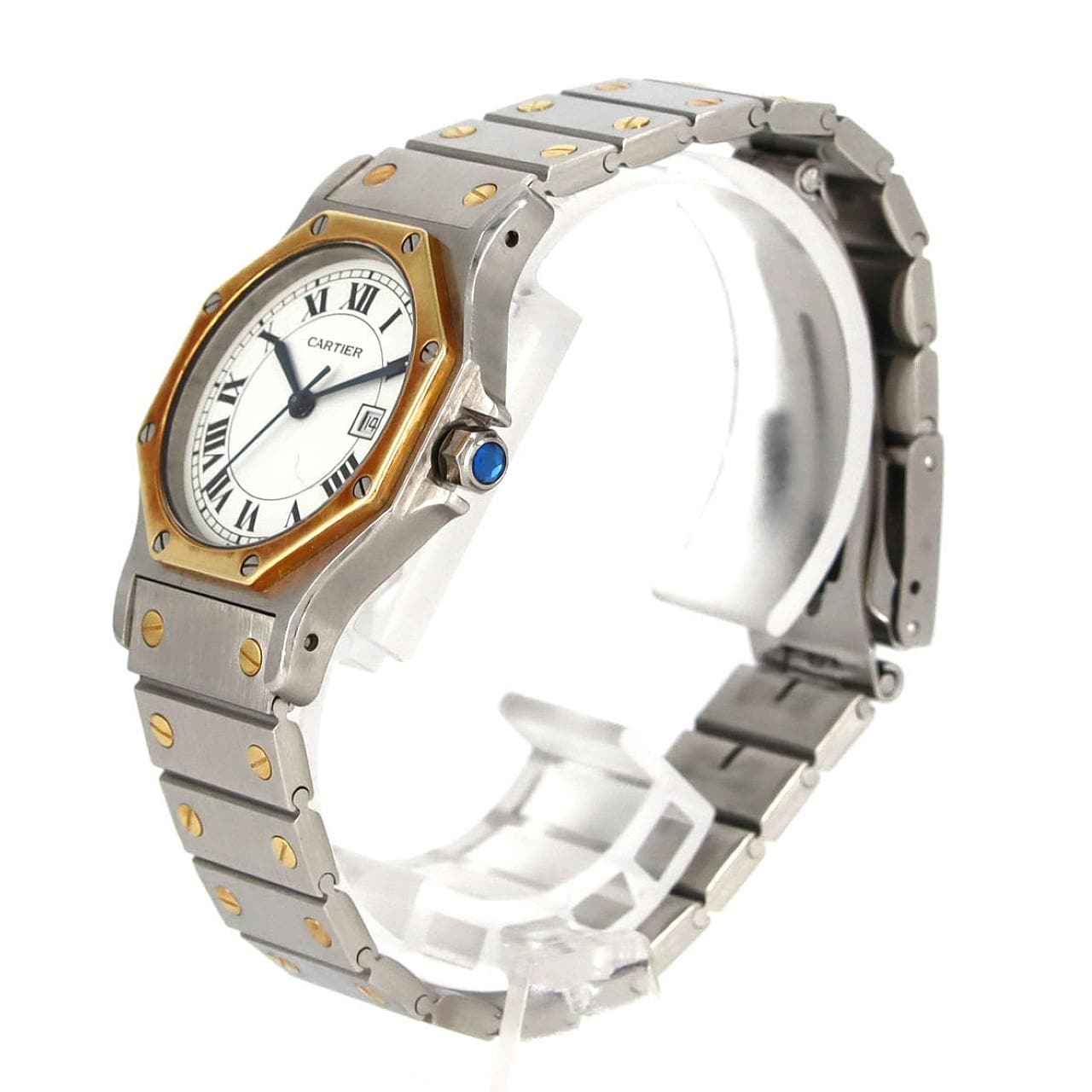 【ノーメンテナンス還元価格】カルティエ サントスオクタゴンLM コンビ SSxYG クォーツ