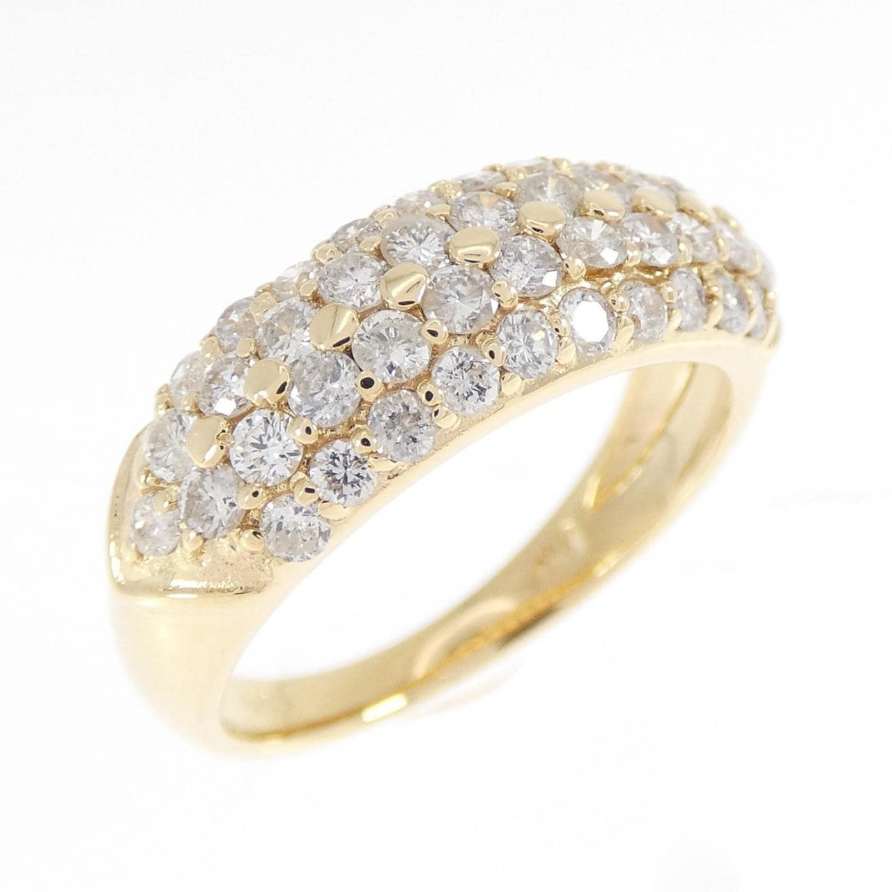 K18YG パヴェ ダイヤモンド リング 1.00CT