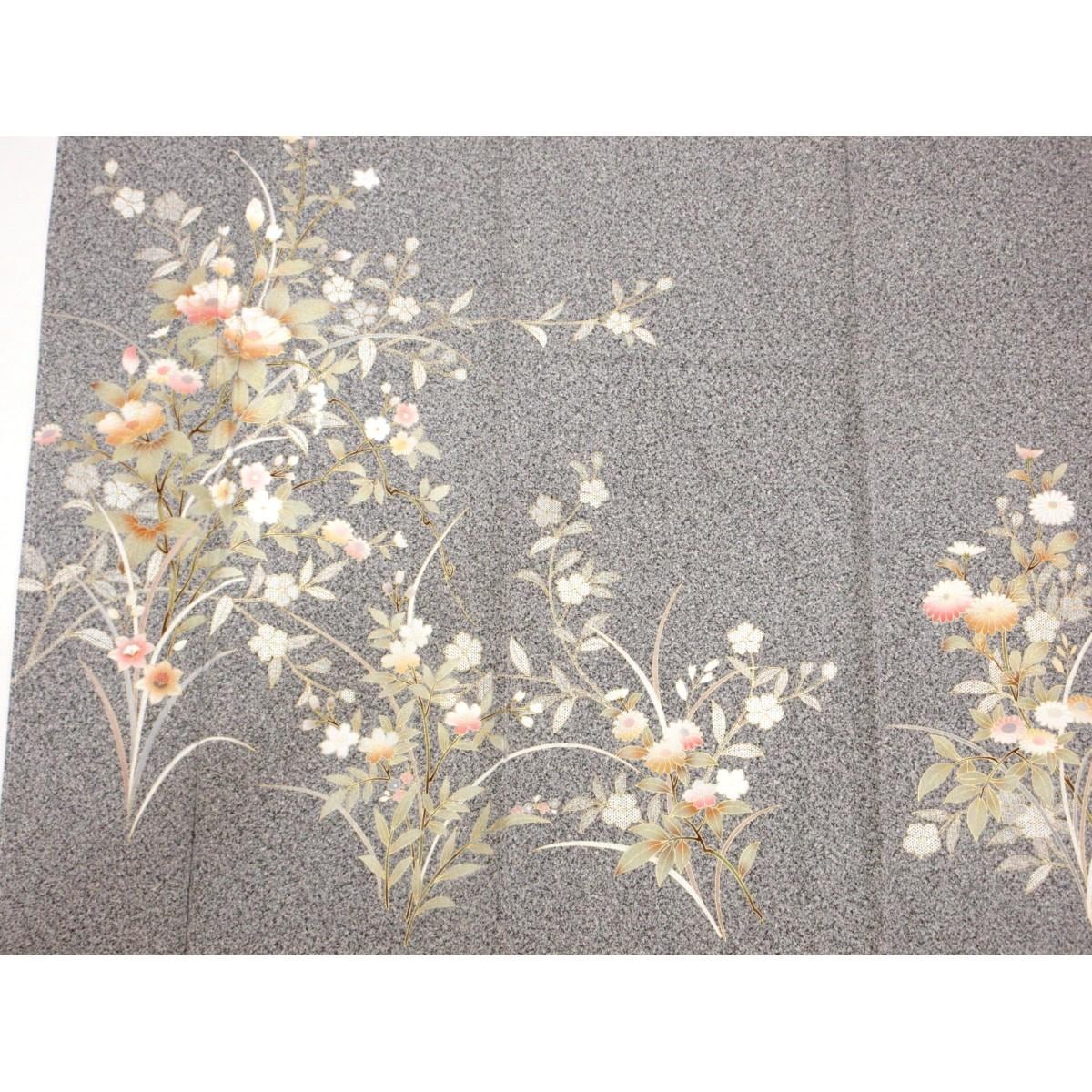 【未使用品】訪問着　友禅金彩加工