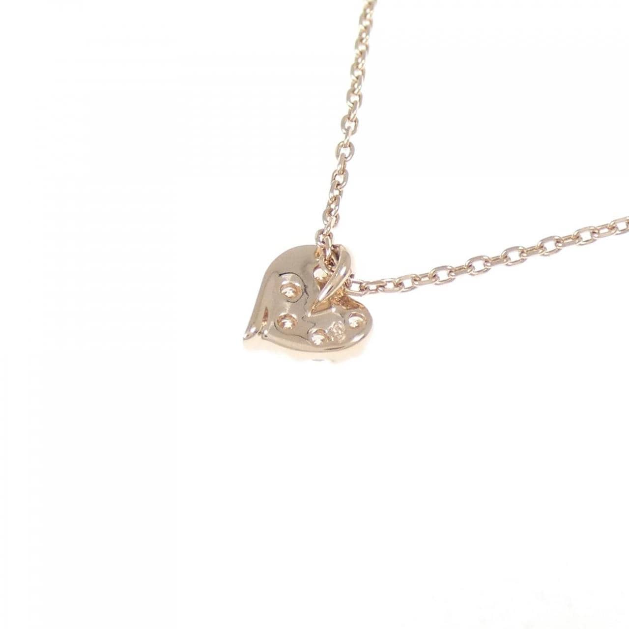 スタージュエリー ハート ダイヤモンド ネックレス 0.06CT