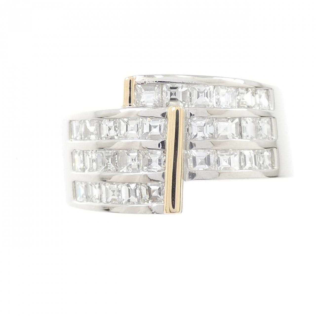 PT900/K18YG ダイヤモンド リング 1.54CT