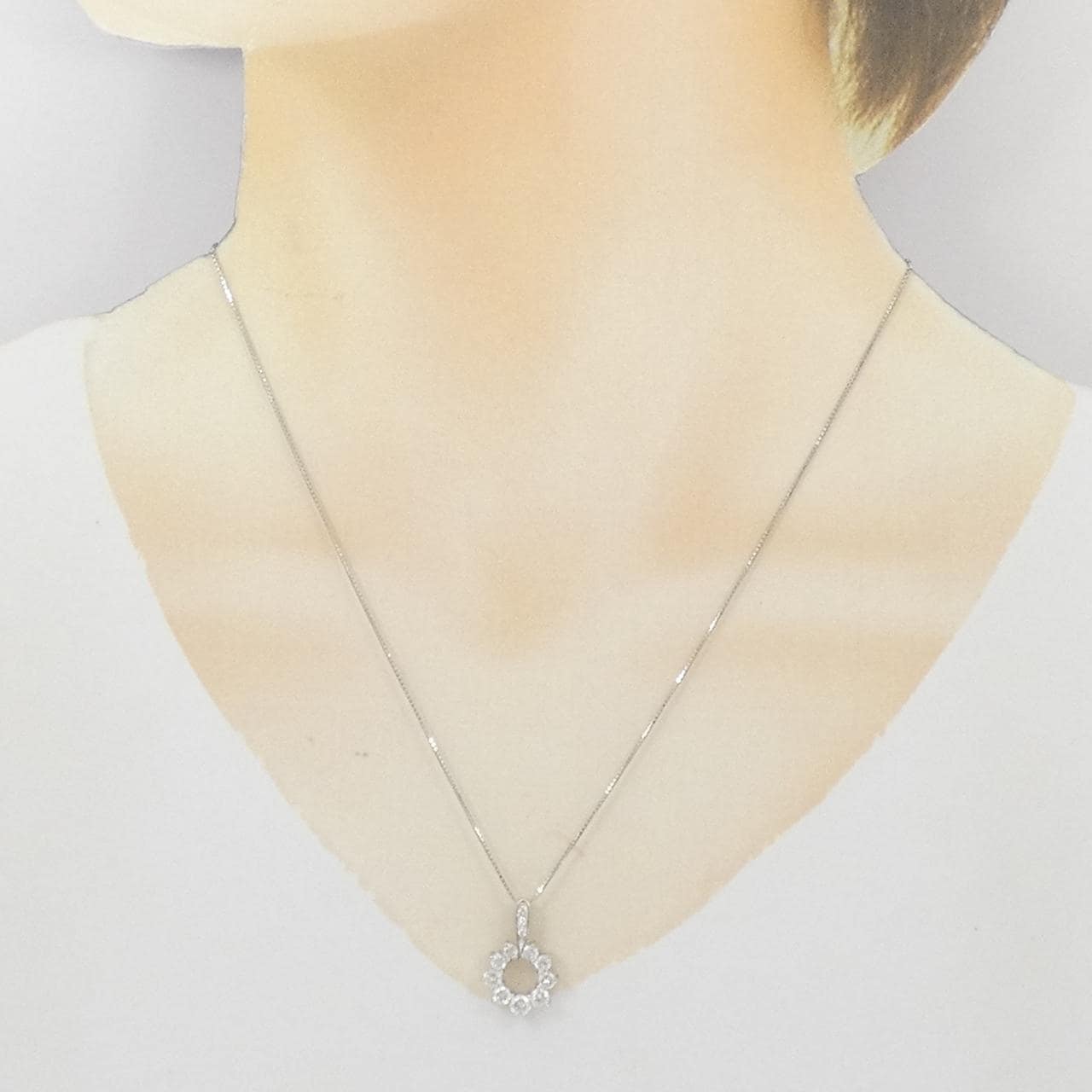 PT900/PT850 ダイヤモンド ネックレス 1.01CT