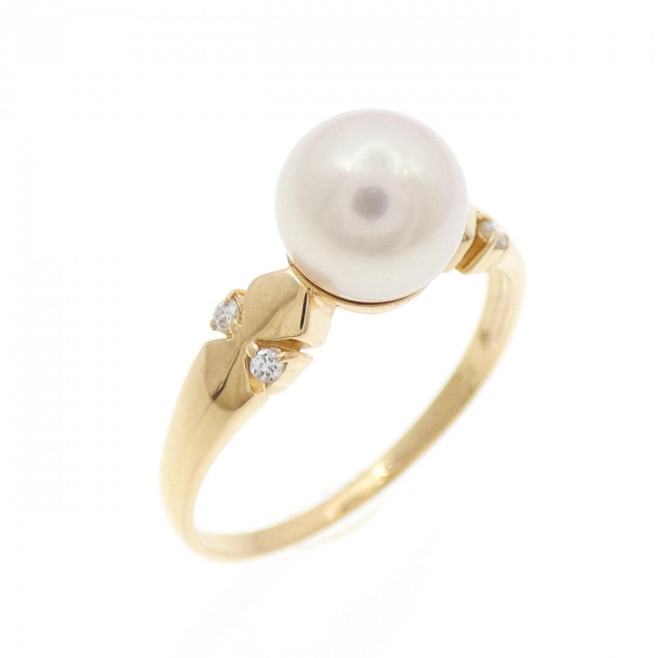 K18YG アコヤパール リング 6.8mm