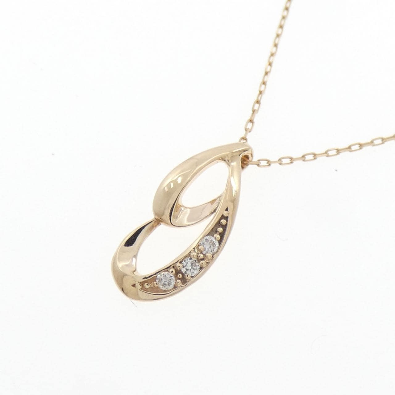 K10YG ダイヤモンド ネックレス