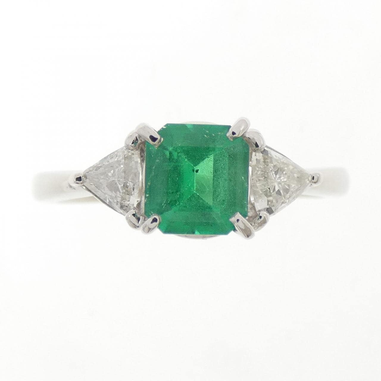 PT900 エメラルド リング 0.66CT