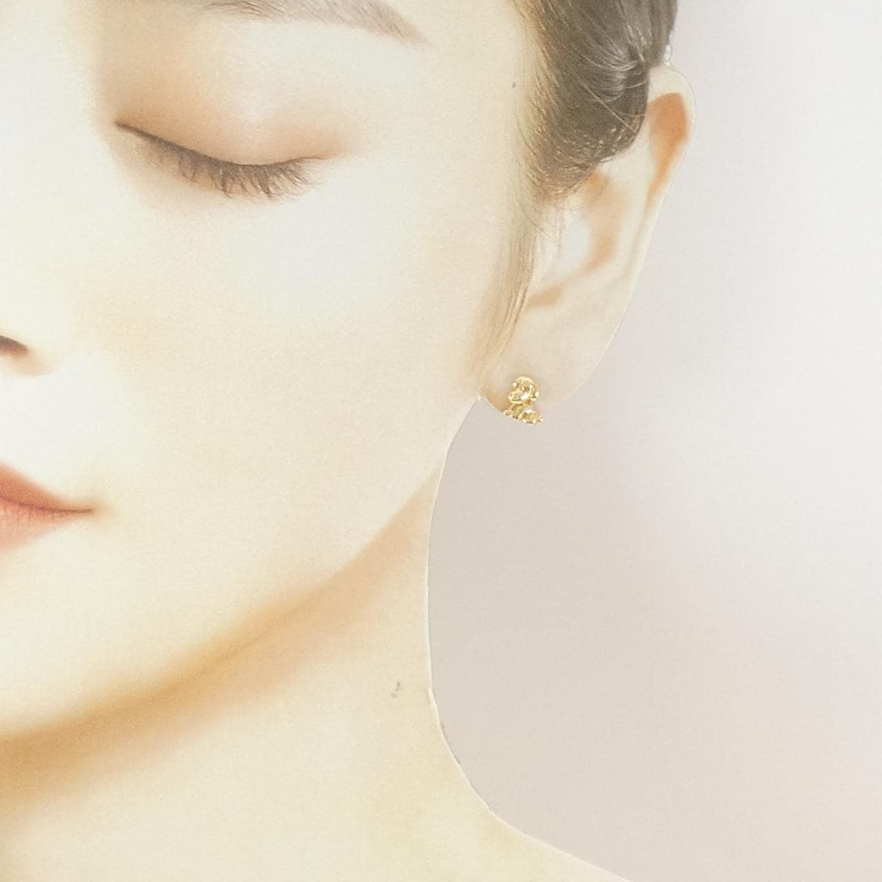 K18YG ドッグ ピアス