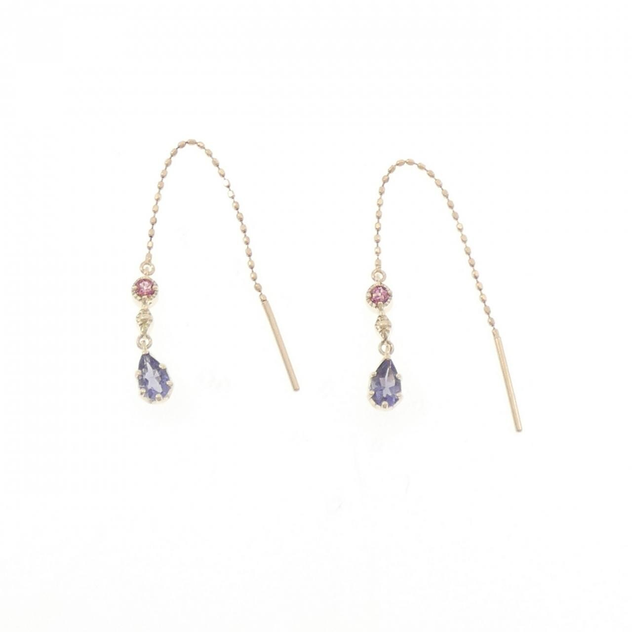 K10YG アイオライト ピアス