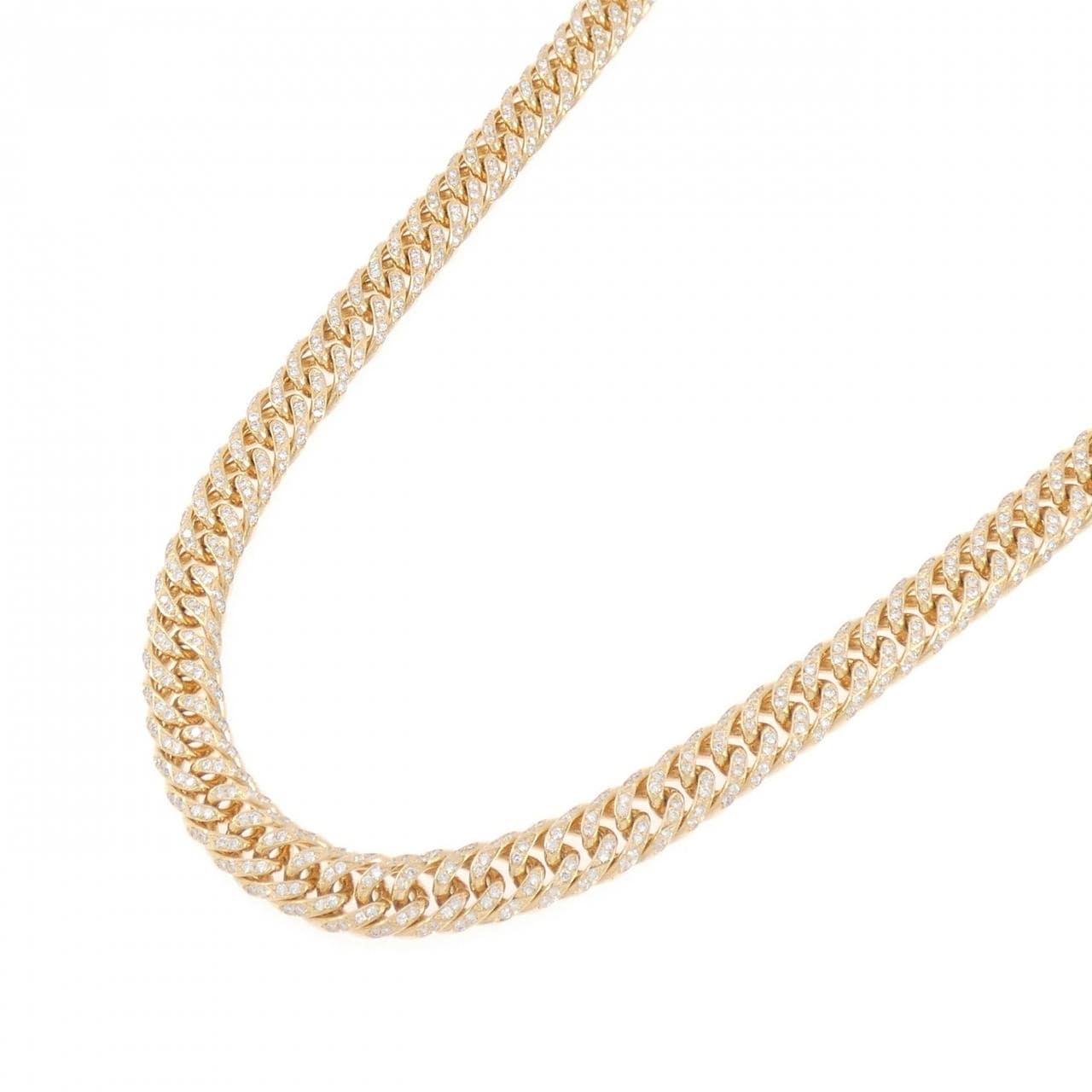 K18YG ダイヤモンド キヘイ ネックレス 5.40CT 50cm