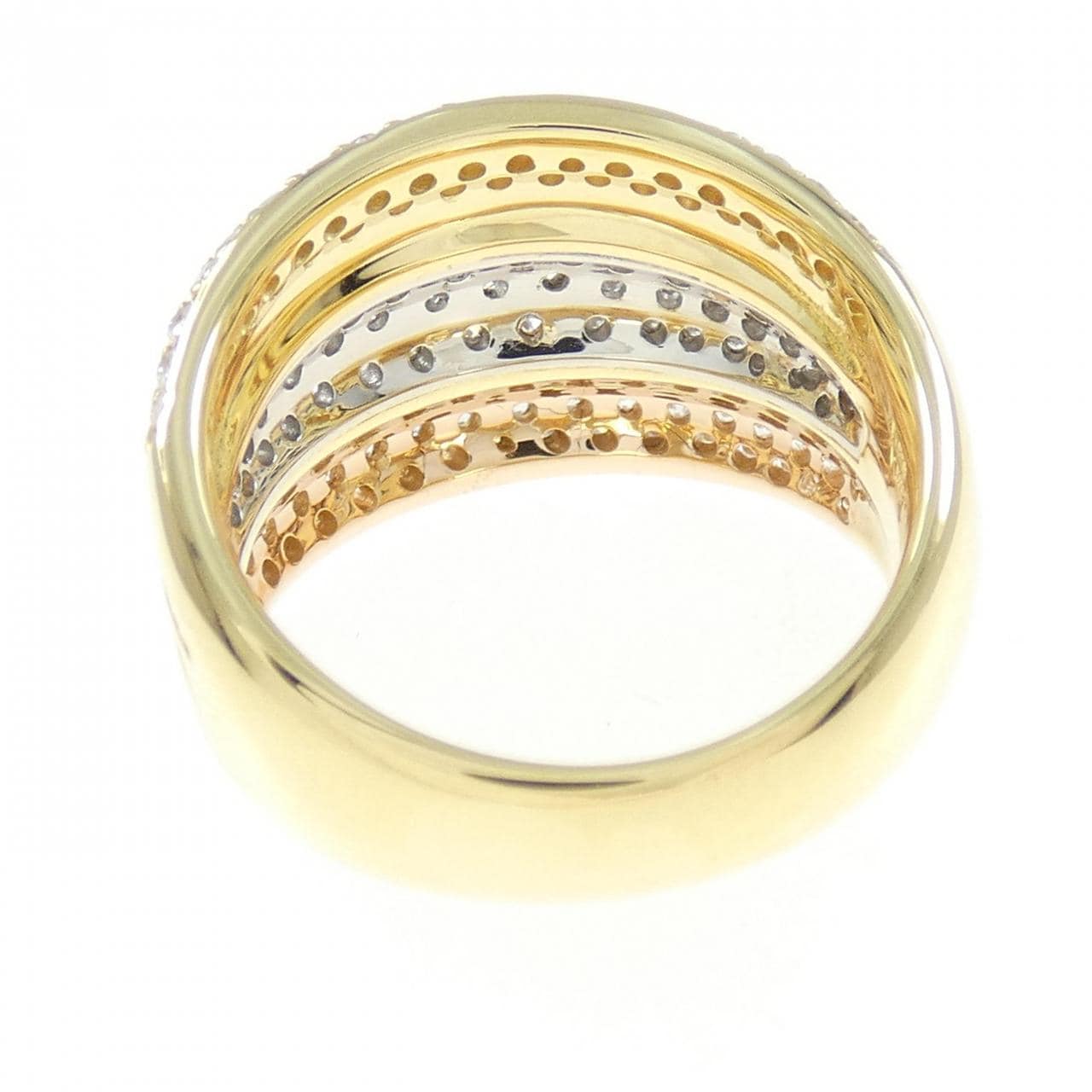 PT900/K18/K18PG ダイヤモンド リング 1.10CT