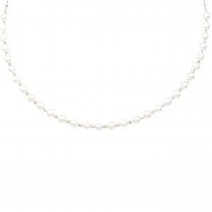 K18WG Akoya pearl necklace