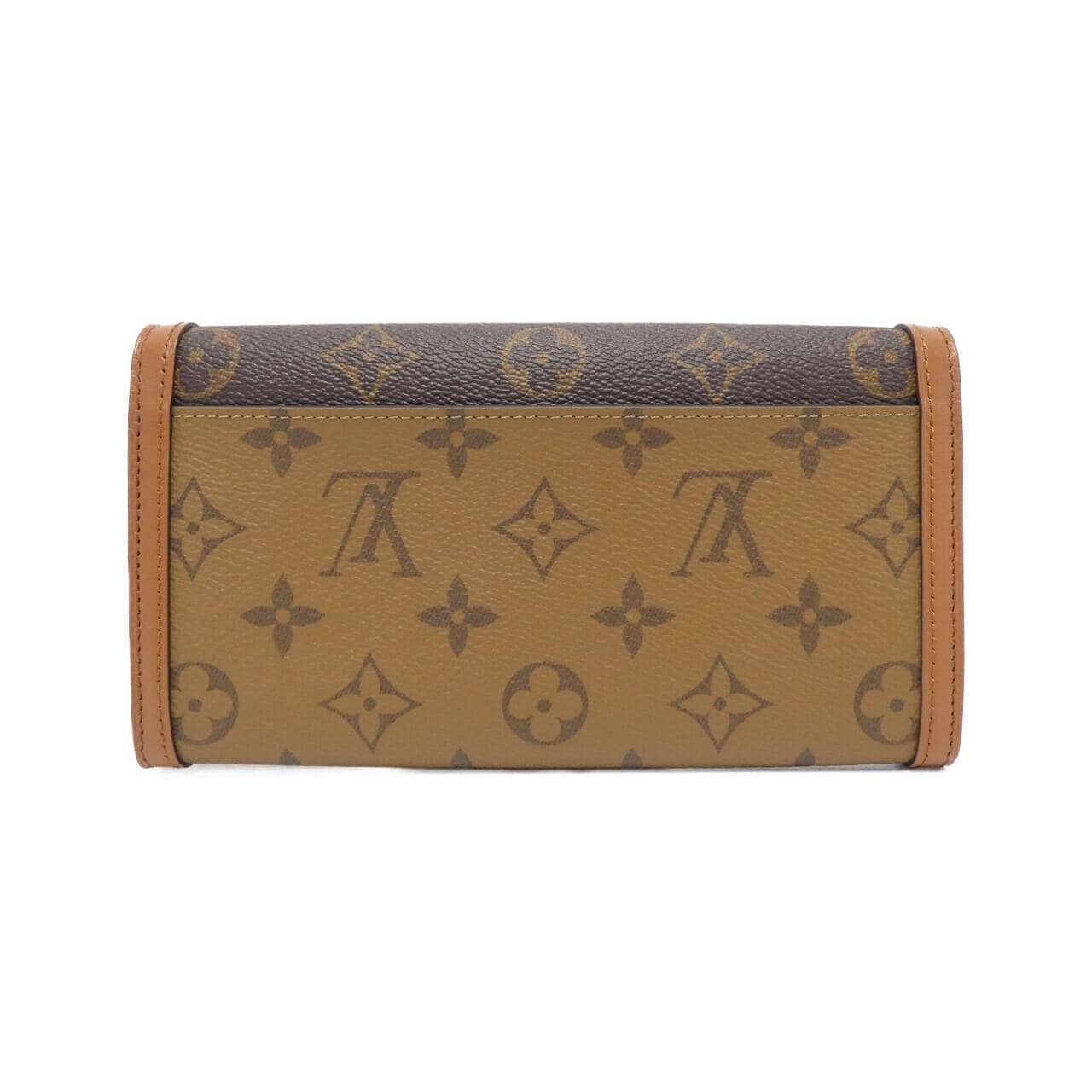 LOUIS VUITTON Monogram Reverse Portefeuille Sarah Dauphine M46645 钱包