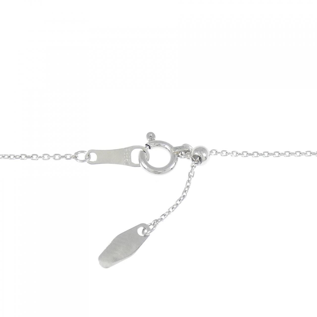 【新品】PT900/PT850 ホースシュー ダイヤモンド ネックレス 0.318CT