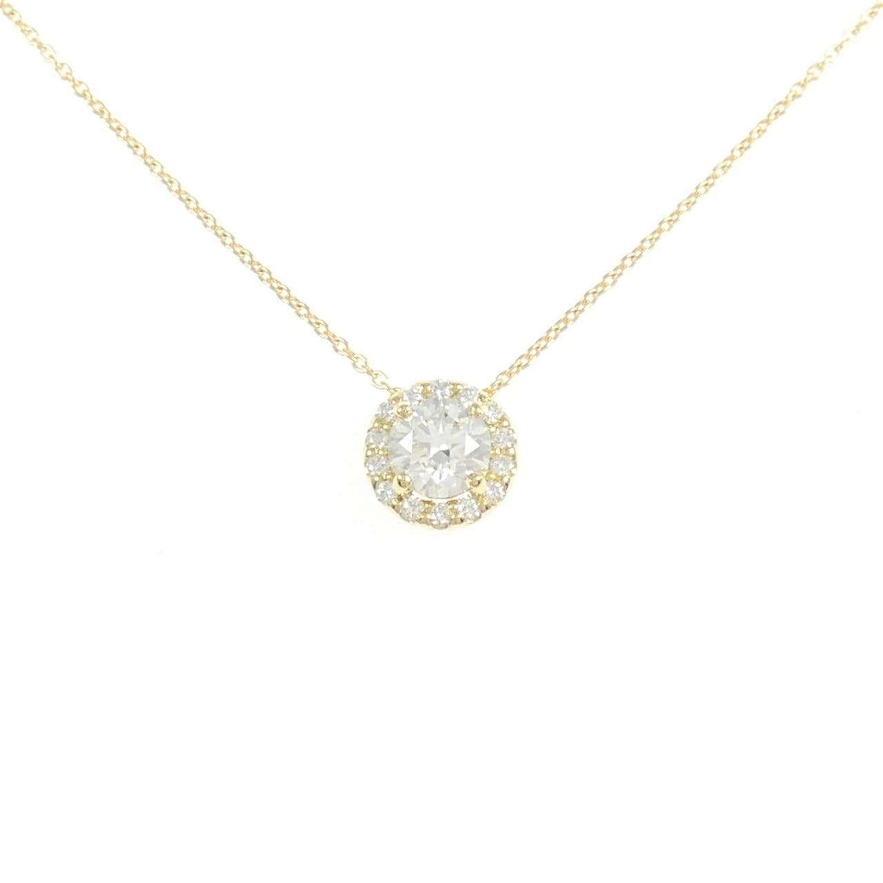 【リメイク】K18YG ダイヤモンド ネックレス 0.505CT H VS2 3EXT H&C