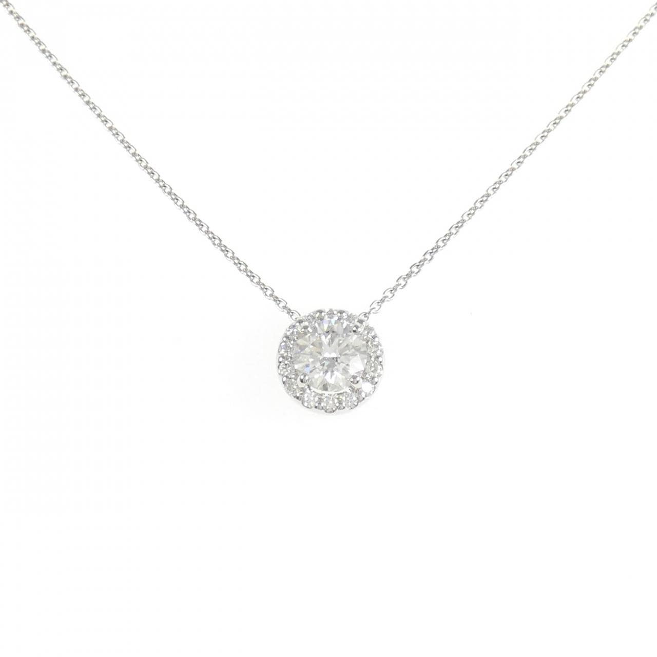【リメイク】PT900/PT850 ダイヤモンド ネックレス 0.558CT E SI2 EXT H&C