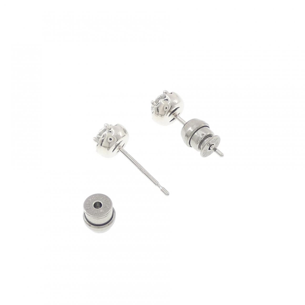 【リメイク】PT900/ST ダイヤモンド ピアス 0.227CT 0.229CT E-F VS2 VG-G