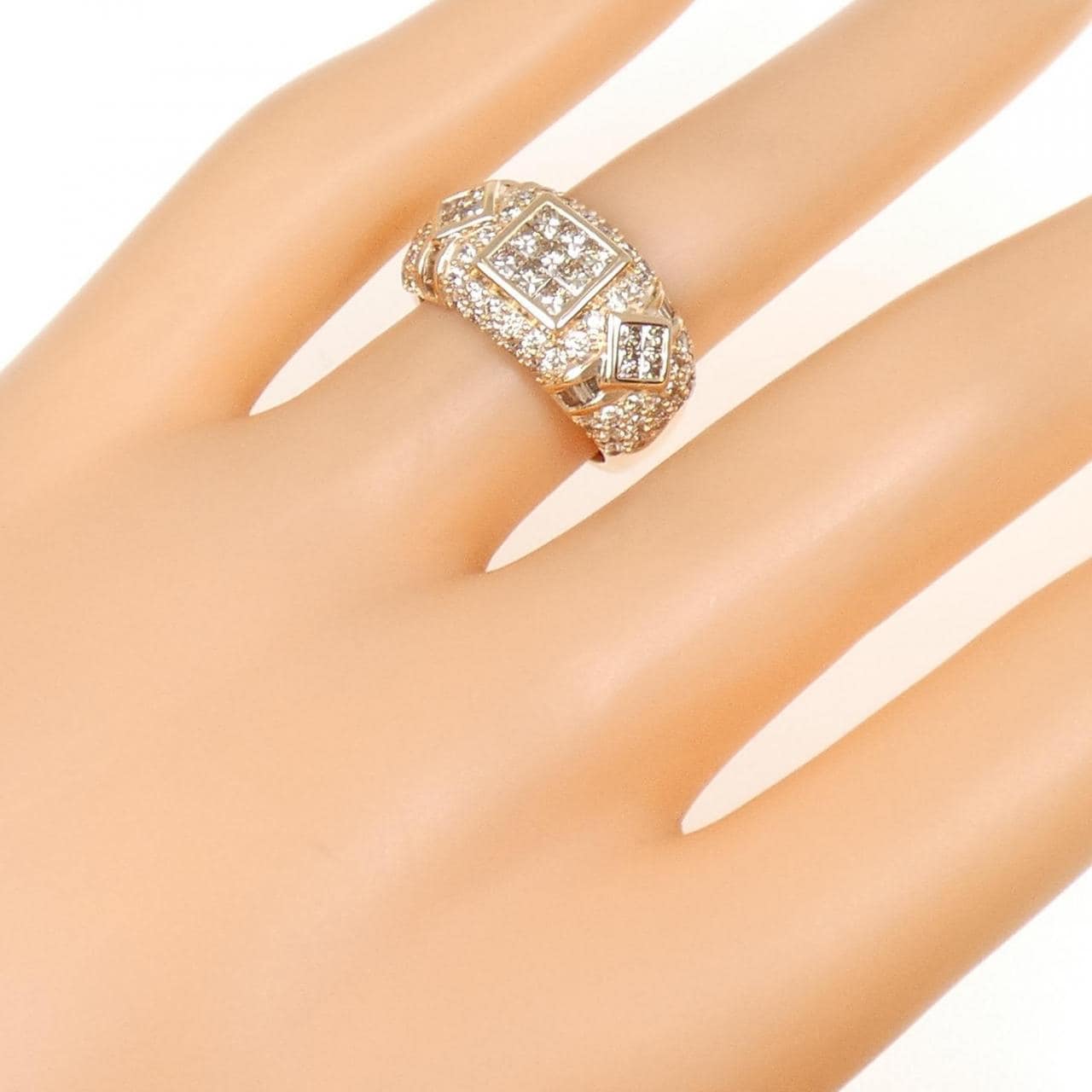 K18PG ダイヤモンド リング 1.35CT
