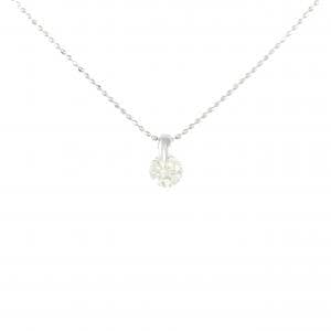 PT900/PT850 ソリティア ダイヤモンド ネックレス 0.585CT