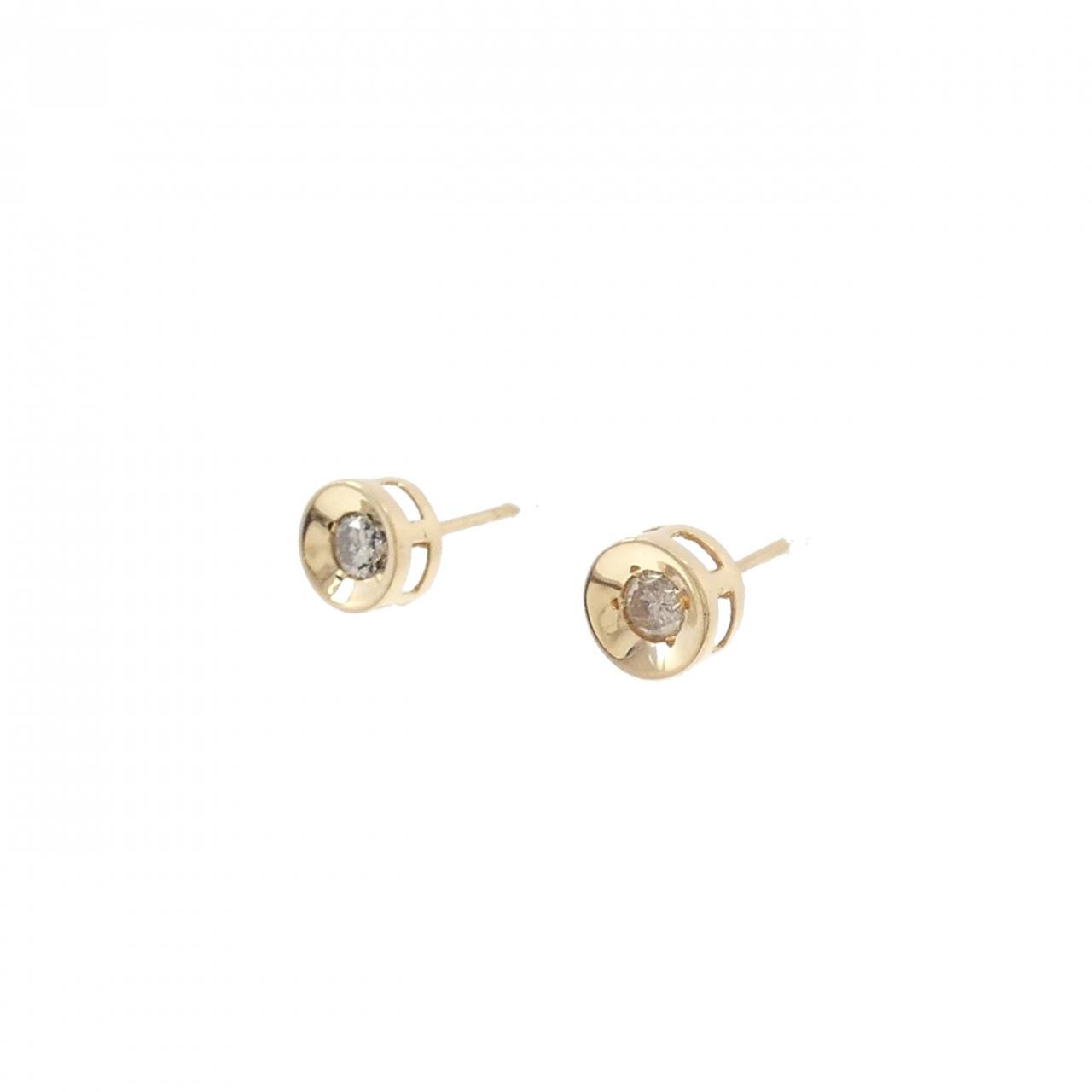 K18YG钻石耳环0.20CT