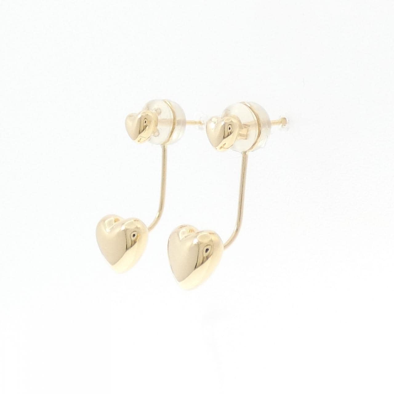 K18YG ハート ピアス
