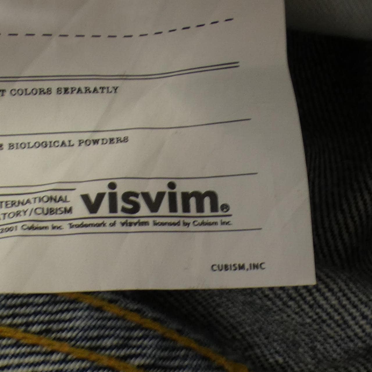 薇姿VISVIM0125105005010牛仔裤