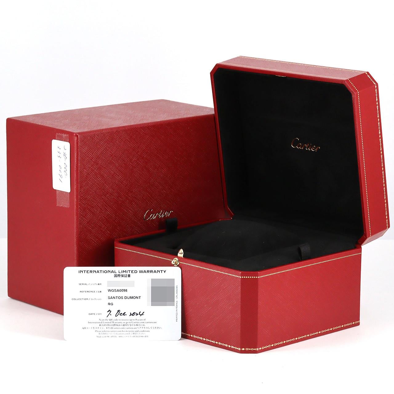 カルティエ サントスデュモンLM PG WGSA0098 PG･RG 手巻