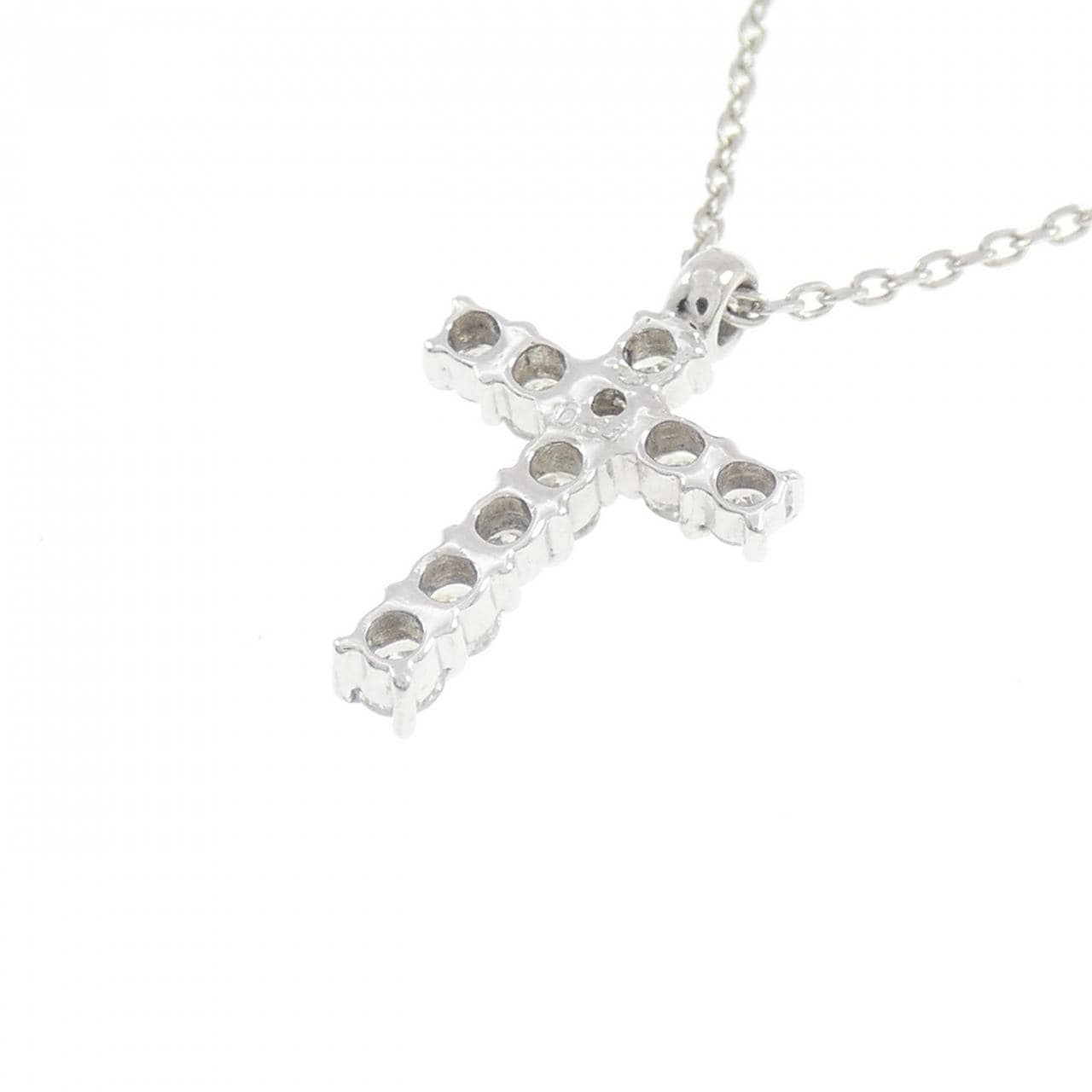 PT850 クロス ダイヤモンド ネックレス 0.33CT