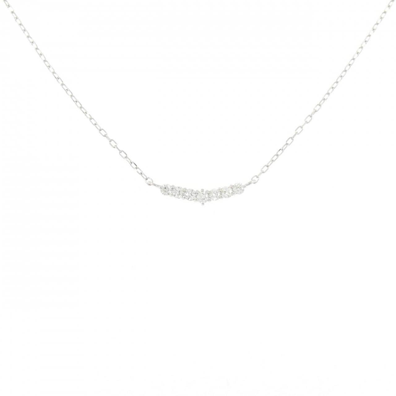 K10WG ダイヤモンド ネックレス 0.10CT