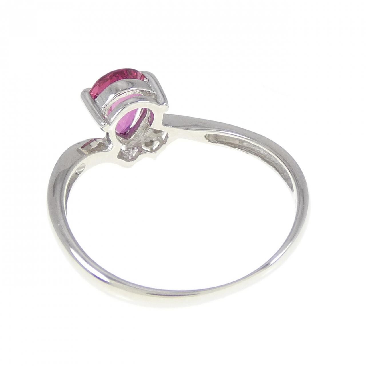 PT900 ルビー リング 0.55CT