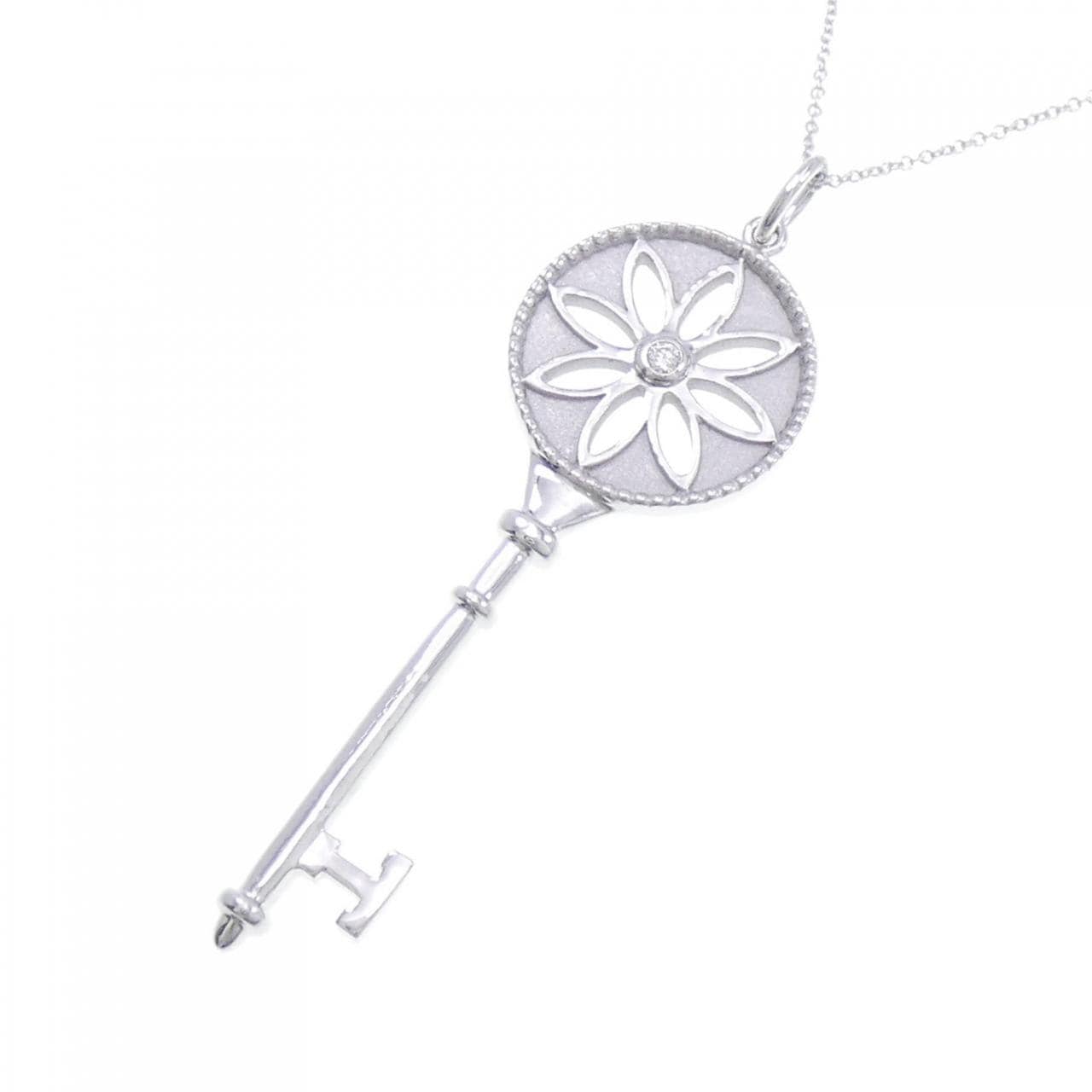TIFFANY daisy key necklace