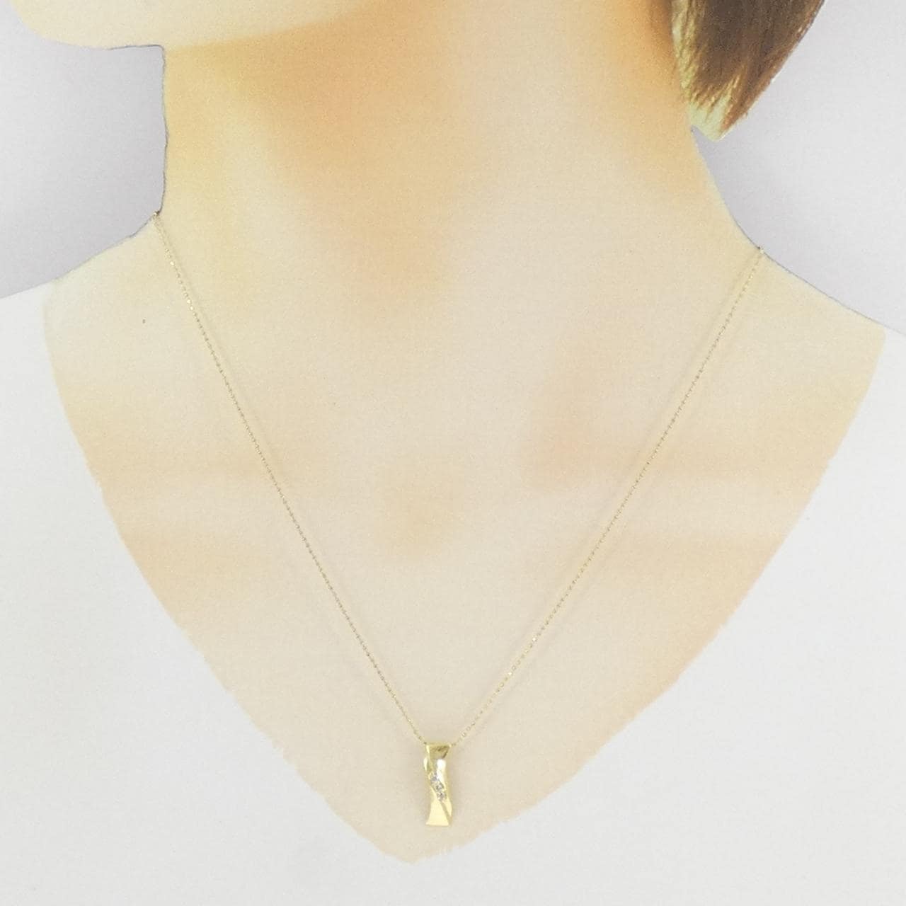 K18YG ダイヤモンド ネックレス 0.05CT