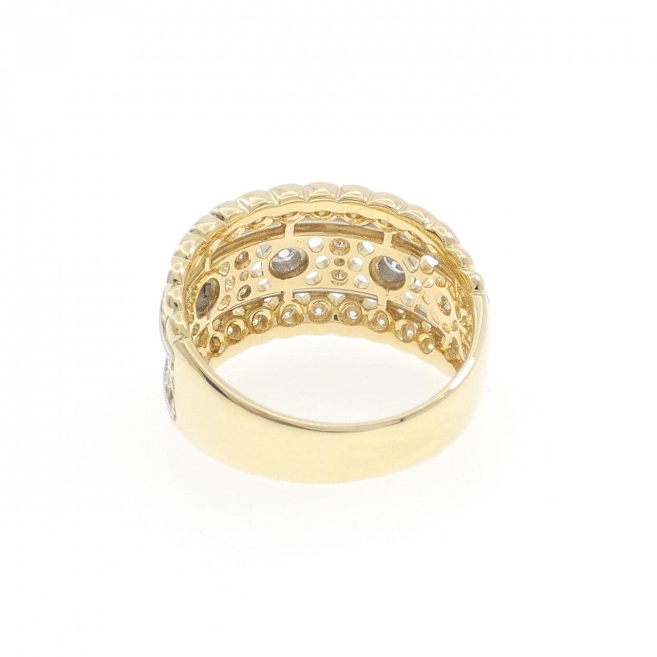 K18YG/PT900 ダイヤモンド リング 0.50CT