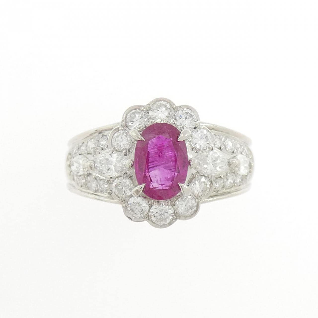 PT900 ルビー リング 1.12CT