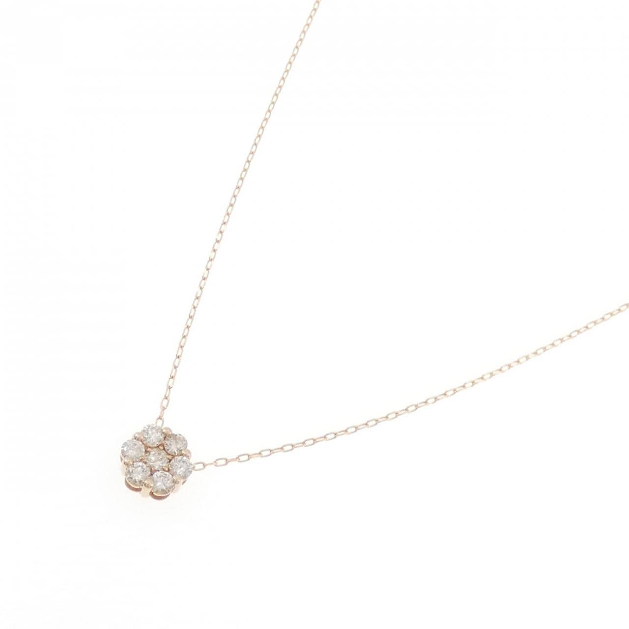 K18PG ダイヤモンド ネックレス 0.50CT