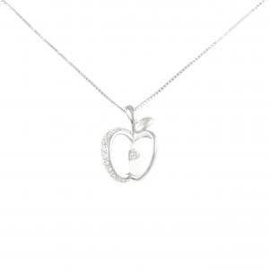 K18WG アップル ダイヤモンド ネックレス 0.20CT